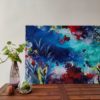 Aquatrails_Acrylic and Ink on Canvas_91.44x60.96cm_2020S Art by Asma Kazi